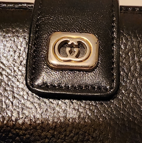Gucci Black Leather Wallet with coin purse and Interocking Logo - Picture 2 of 9
